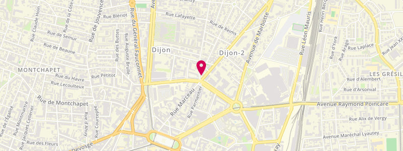 Plan de Le Briand, 1 avenue Aristide Briand, 21000 Dijon