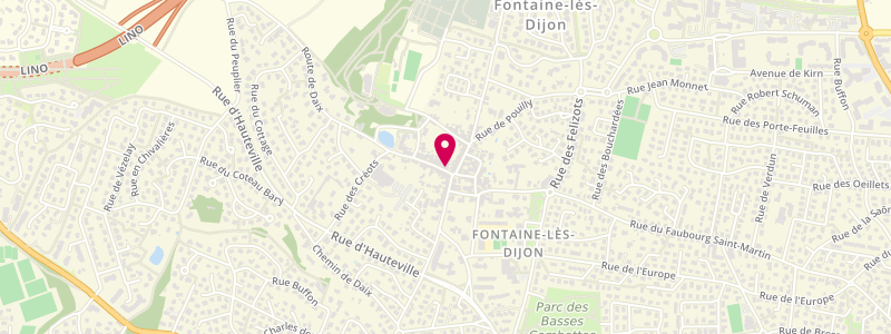Plan de Le Fontenoy, Rue Jehly Bachellier, 21121 Fontaine-lès-Dijon