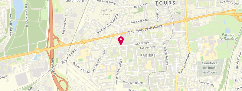 Plan de Mathieu, 36 Rue Lavoisier, 37300 Joué-lès-Tours