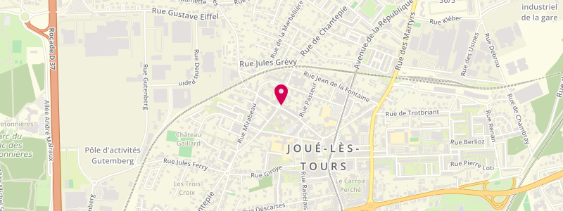 Plan de Le Chantepie, 76 Rue de Chantepie, 37300 Joué-lès-Tours