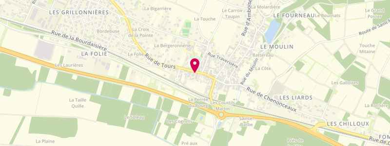 Plan de Au Beau Saint Martin, 33 Rue de Tours, 37270 Saint-Martin-le-Beau