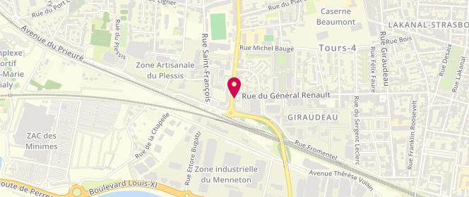 Plan de La Bouffarde, 172 Boulevard Tonnellé, 37000 Tours