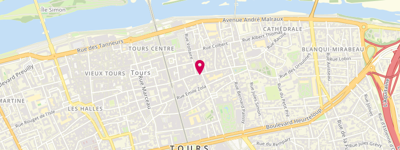 Plan de Le Moliere, 1 Rue Corneille, 37000 Tours