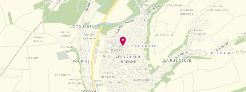 Plan de Anaelo, 5 Place du Centenaire, 37210 Vernou-sur-Brenne