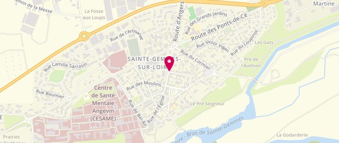 Plan de Le Q.G, 10 avenue du Commerce, 49130 Sainte-Gemmes-sur-Loire