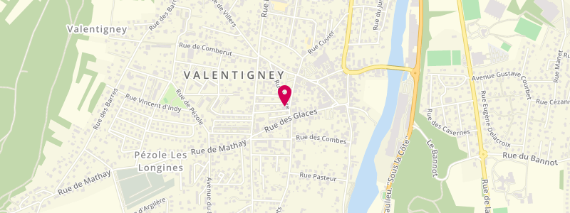 Plan de CARREY Kathy, 32 Rue Viette, 25700 Valentigney