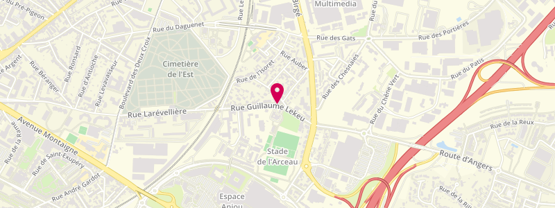 Plan de Le Bingo, 37 Rue Guillaume Lekeu, 49100 Angers