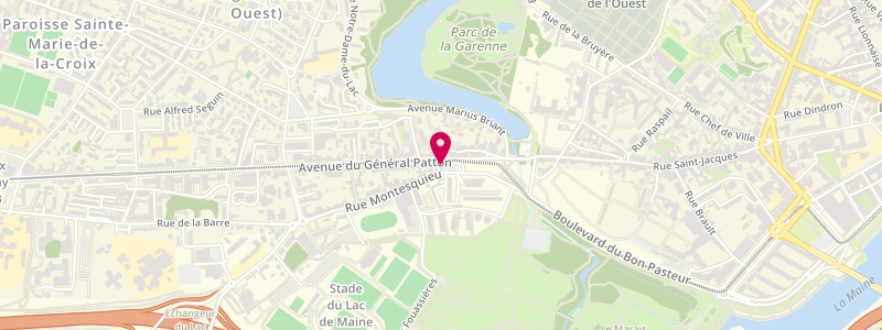 Plan de Le Montesquieu, 3 avenue du Général Patton, 49000 Angers