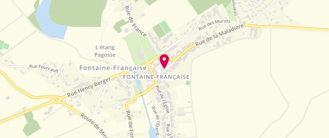 Plan de Le Panache Blanc, 10 Rue Dominique Guerin, 21610 Fontaine-Française