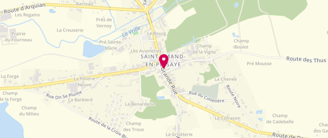 Plan de Maison de la Presse, 47 Grande Rue, 58310 Saint-Amand-en-Puisaye