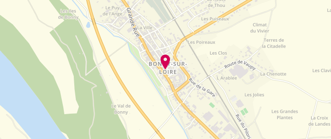 Plan de Bar du Loiret, 13 place Beaupin Lagier, 45420 Bonny-sur-Loire