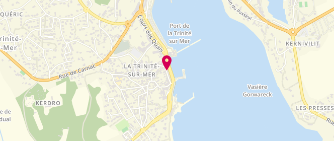 Plan de Le Carré, 9 Cr des Quais, 56470 La Trinité-sur-Mer