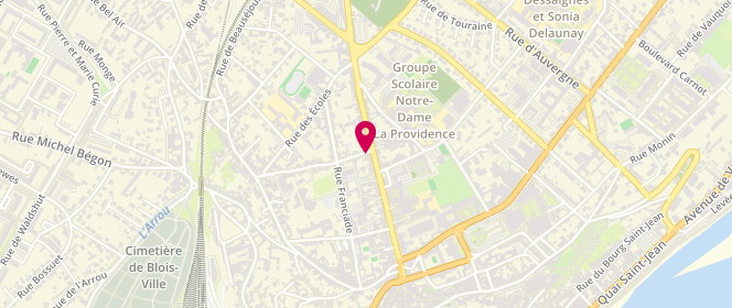 Plan de Le Fontenoy, 82 Rue du Bourg 9, 41000 Blois