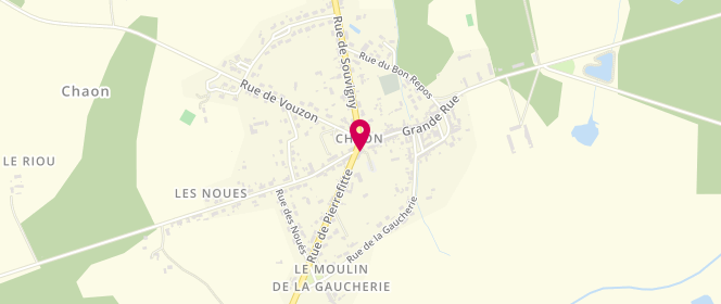 Plan de Le Relais du Bourg Neuf, 2 place du Bourg 9, 41600 Chaon