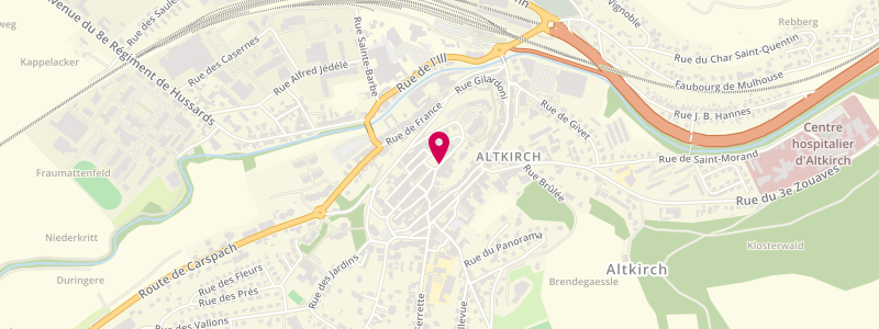 Plan de Altkirch Presse, 1 Place République, 68130 Altkirch