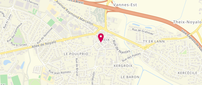 Plan de Le Magelandre, 1 Rue de la Chapelle, 56450 Theix-Noyalo