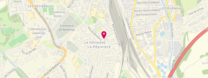 Plan de Le Fontenoy, 15 Rue Marc Sangnier, 90000 Belfort