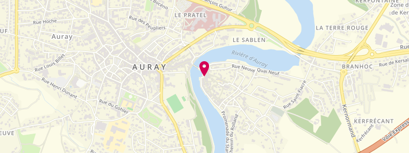 Plan de La Licorne, 15 Place Saint Sauveur, 56400 Auray