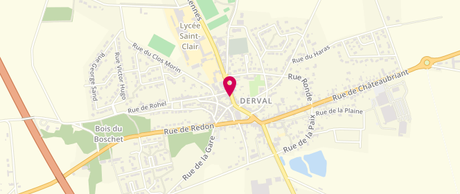 Plan de Le Derval, 3 Rue Rennes, 44590 Derval