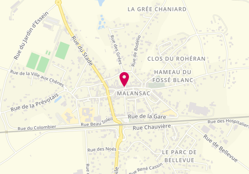 Plan de QUEMARD Valérie, 31 Rue de la Croix d'Allain, 56220 Malansac