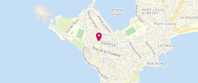 Plan de La Civette, 16 Rue de la Marine, 56290 Port-Louis