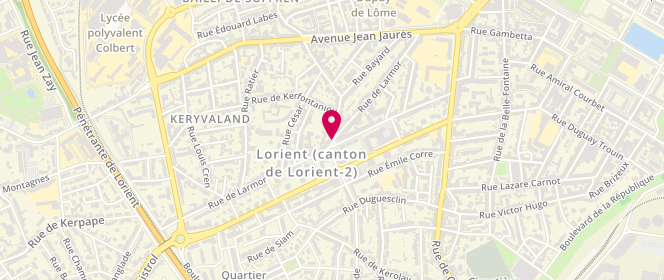 Plan de Le Margouya, 75 Rue de Larmor, 56100 Lorient