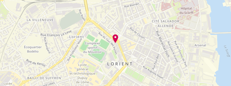 Plan de Le Surcouf, 12 Boulevard Général Philippe Leclerc, 56100 Lorient