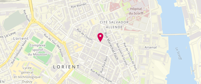 Plan de Le Quai d'Orsay, 12 place Alsace Lorraine, 56100 Lorient