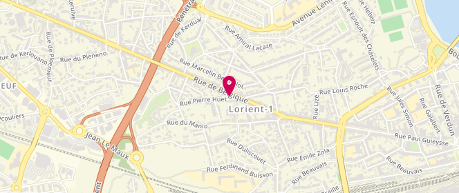 Plan de Le Celtic, 48 Rue de Belgique, 56100 Lorient