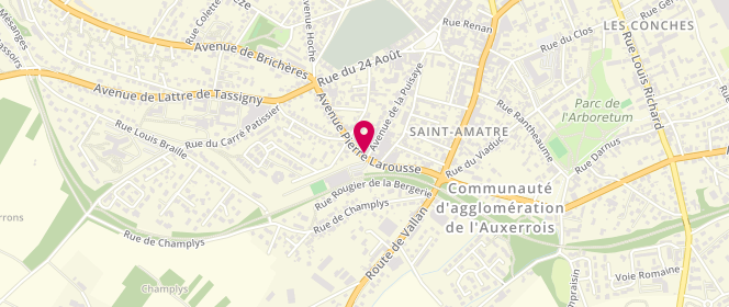 Plan de La Petite Vitesse, 44 avenue de la Puisaye, 89000 Auxerre