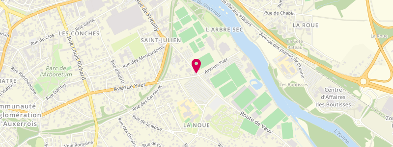 Plan de Le Bar des Stades, 34 Rue de Preuilly 34, 89000 Auxerre