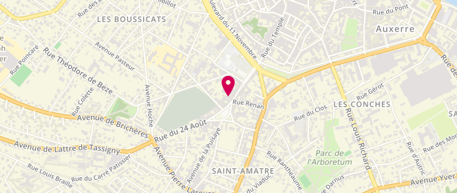Plan de Le Saint Amâtre, 28 Rue du 24 Août, 89000 Auxerre