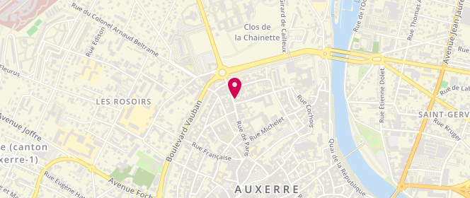 Plan de Le Jacam, 130 Rue de Paris, 89000 Auxerre