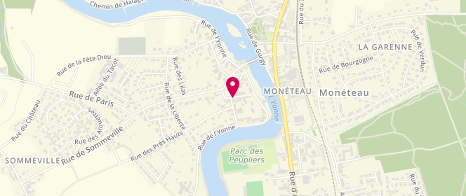 Plan de Café de la Place, 9 Rue du Four, 89470 Monéteau