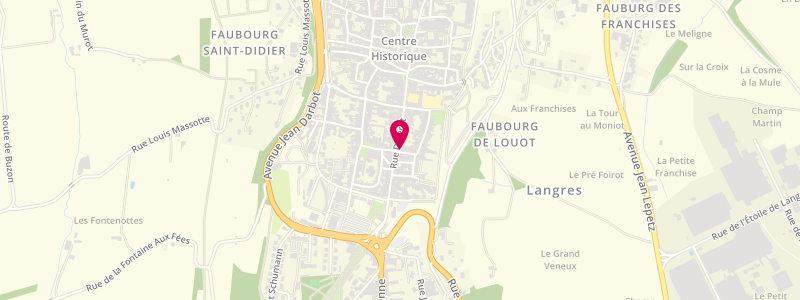Plan de Le Fontenoy, 41 Rue Diderot, 52200 Langres