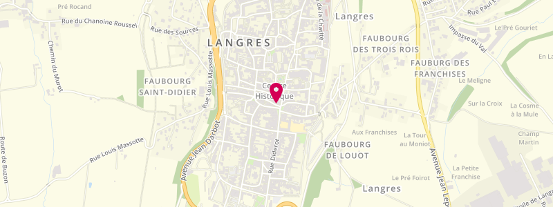 Plan de Le Diderot, 6 place Diderot, 52200 Langres