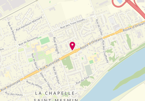 Plan de Le Relais d'Orleans, 116 Route d'Orléans, 45380 La Chapelle-Saint-Mesmin