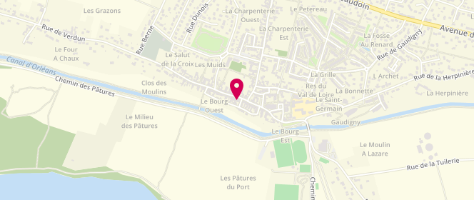 Plan de O'bistrot Bonnin, 21 Rue du Maréchal Leclerc, 45430 Chécy