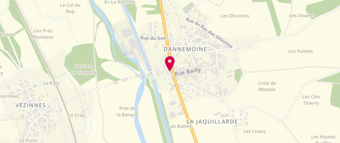 Plan de A la Bonne Auberge, 15 Rue de Paris à Genève, 89700 Dannemoine