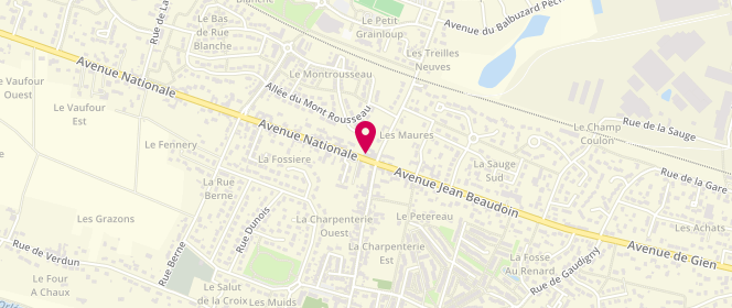 Plan de La détente, 125 avenue Nationale, 45430 Chécy