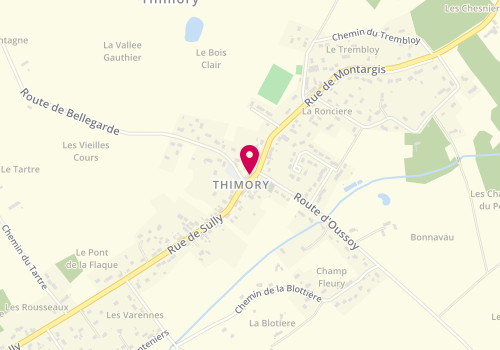 Plan de Relais de Thimory, 4 Rue Sully, 45260 Thimory