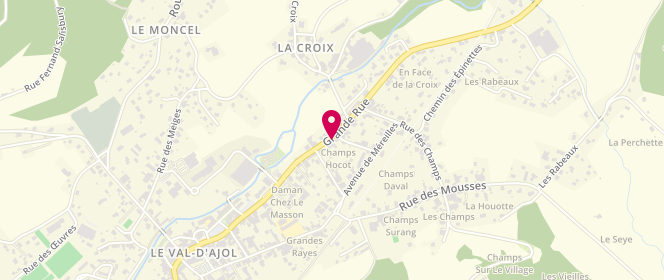 Plan de Chez Mireille, 47 Grande Rue, 88340 Le Val-d'Ajol