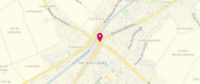 Plan de Café du Canal, 2 Rue des Maillets, 45450 Fay-aux-Loges