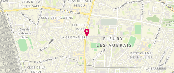 Plan de La Belle Cycliste, 166 Rue Marcelin Berthelot, 45400 Fleury-les-Aubrais
