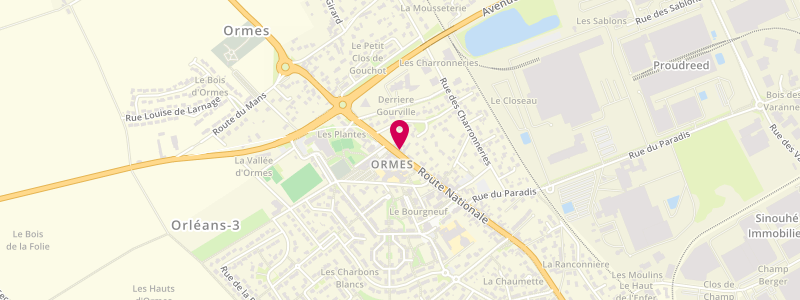 Plan de La Civette de la Mairie, 146 Rue Nationale, 45140 Ormes
