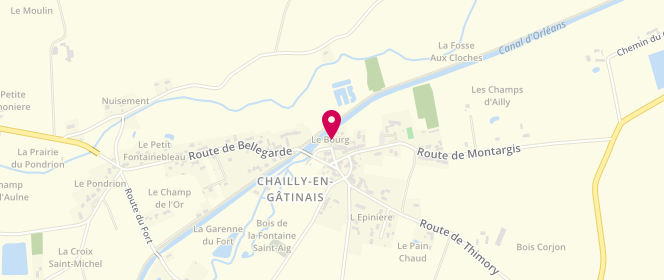 Plan de Chez Les Filles, 4 Rue du Port, 45260 Chailly-en-Gâtinais