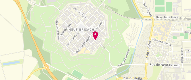 Plan de M+C Gerardin, 9 Rue de Bâle, 68600 Neuf-Brisach