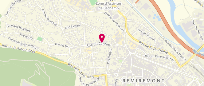 Plan de L'Acoustique, 22 Rue du Canton, 88200 Remiremont