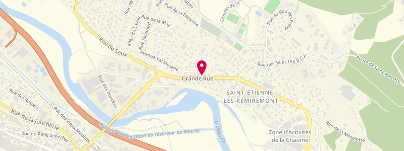 Plan de Le Charly Bar, 22 Grand Rue, 88200 Saint-Étienne-lès-Remiremont