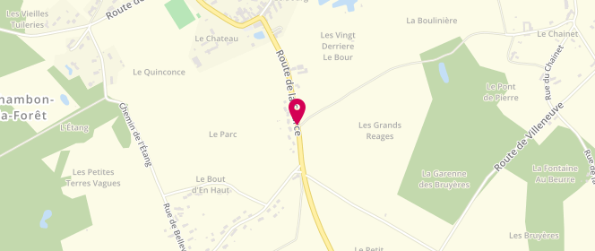 Plan de Chez Francky, 1 Route Source, 45340 Chambon-la-Forêt